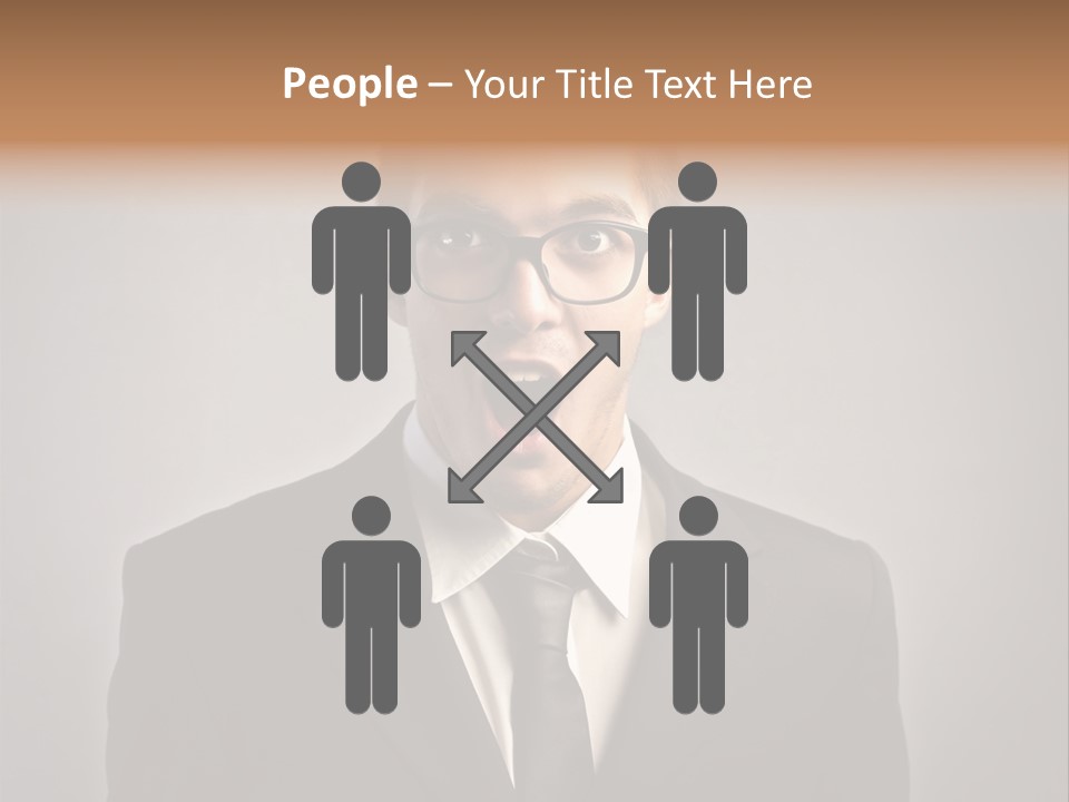 Nerd Glasses Amazement PowerPoint Template