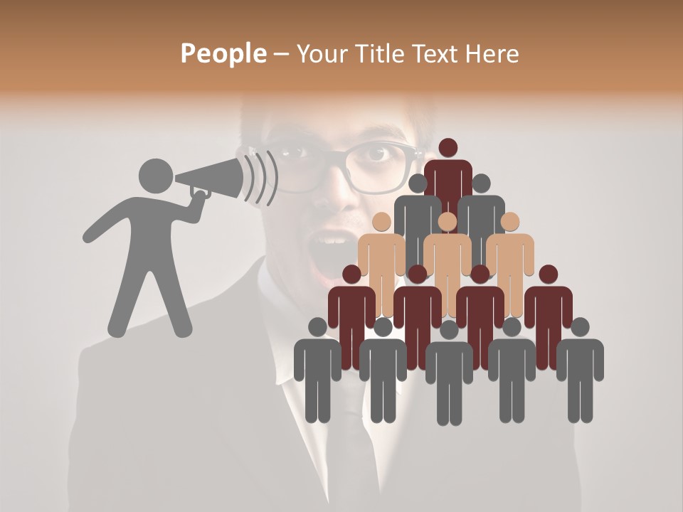 Nerd Glasses Amazement PowerPoint Template