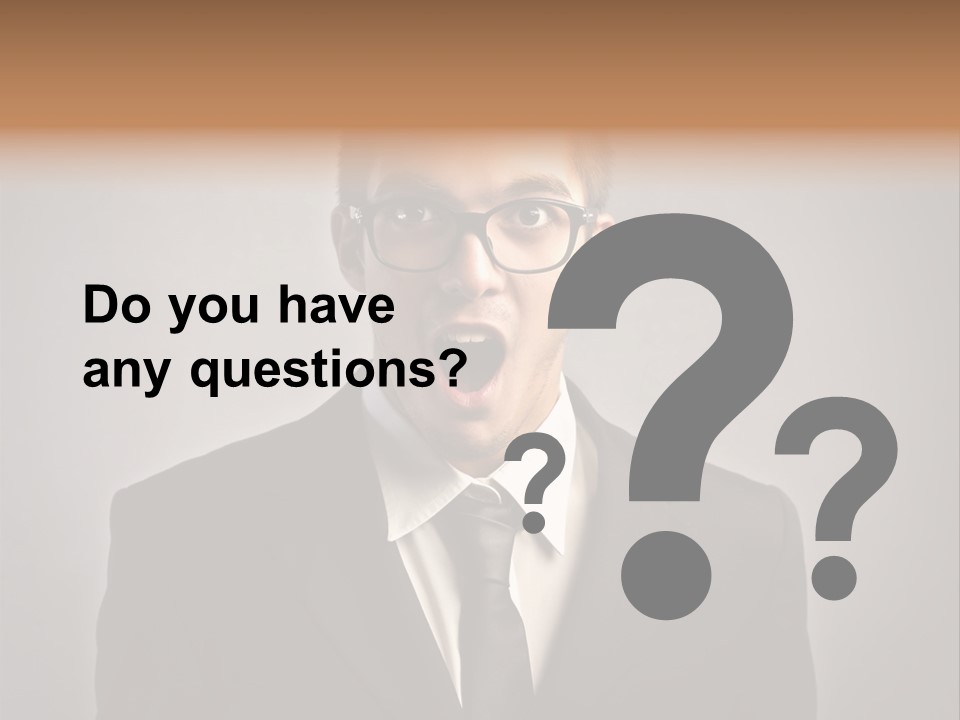 Nerd Glasses Amazement PowerPoint Template