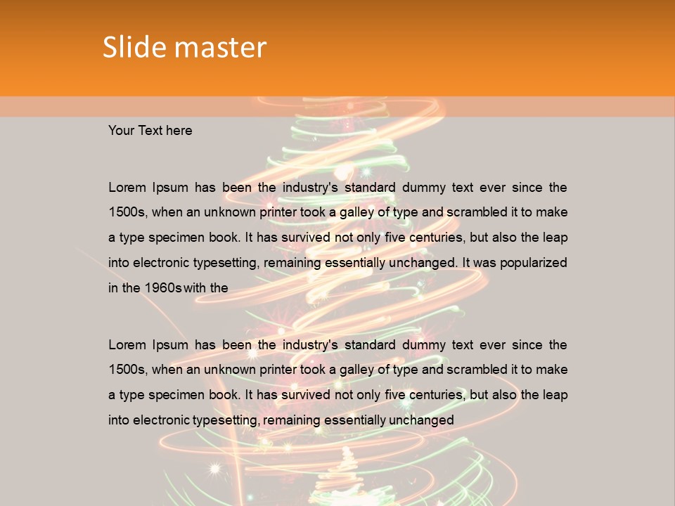 Christmas Design Sparkle PowerPoint Template