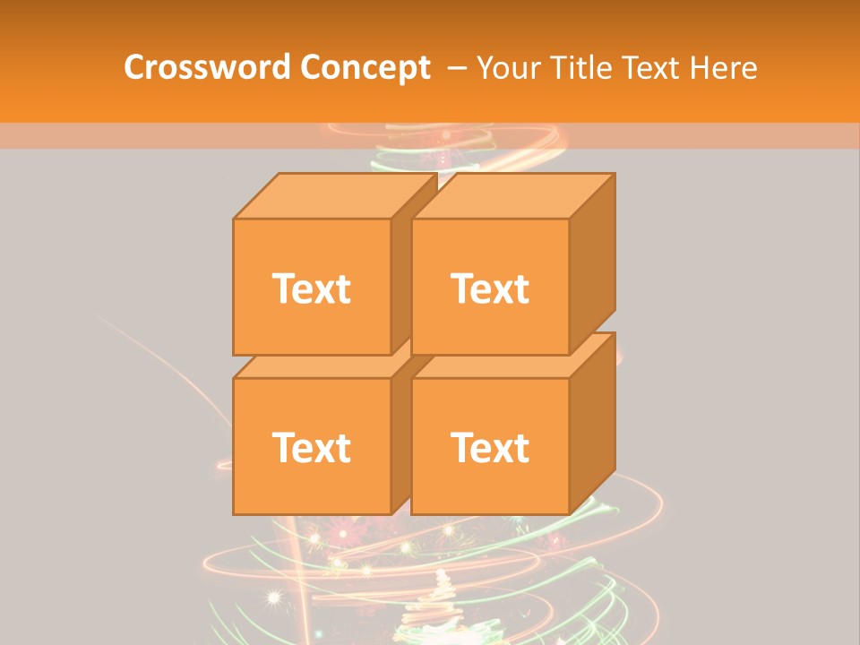 Christmas Design Sparkle PowerPoint Template