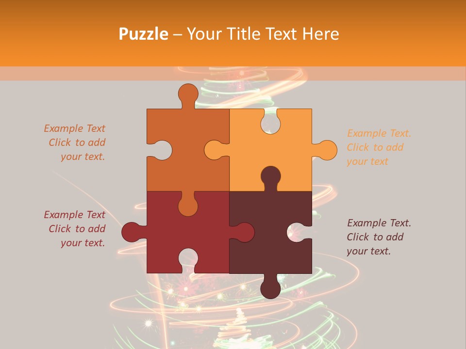 Christmas Design Sparkle PowerPoint Template