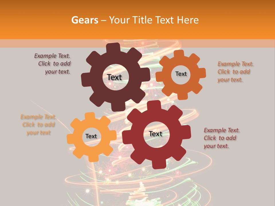 Christmas Design Sparkle PowerPoint Template