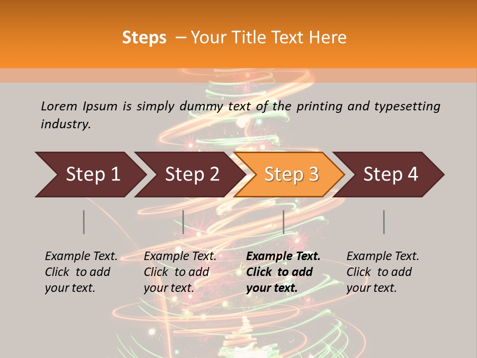 Christmas Design Sparkle PowerPoint Template