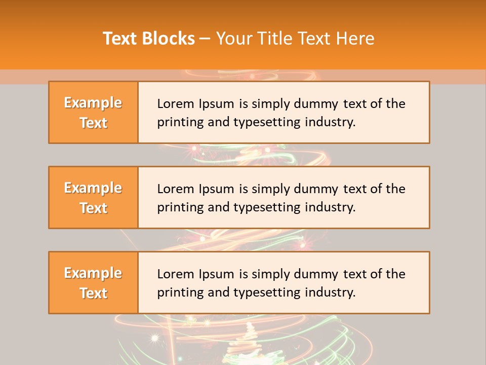 Christmas Design Sparkle PowerPoint Template