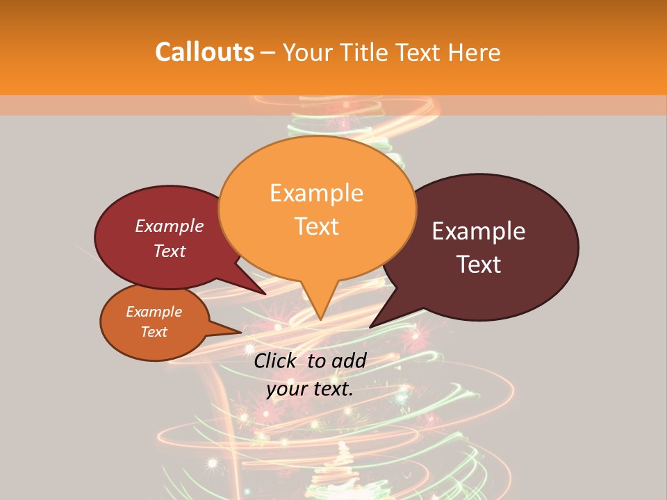 Christmas Design Sparkle PowerPoint Template