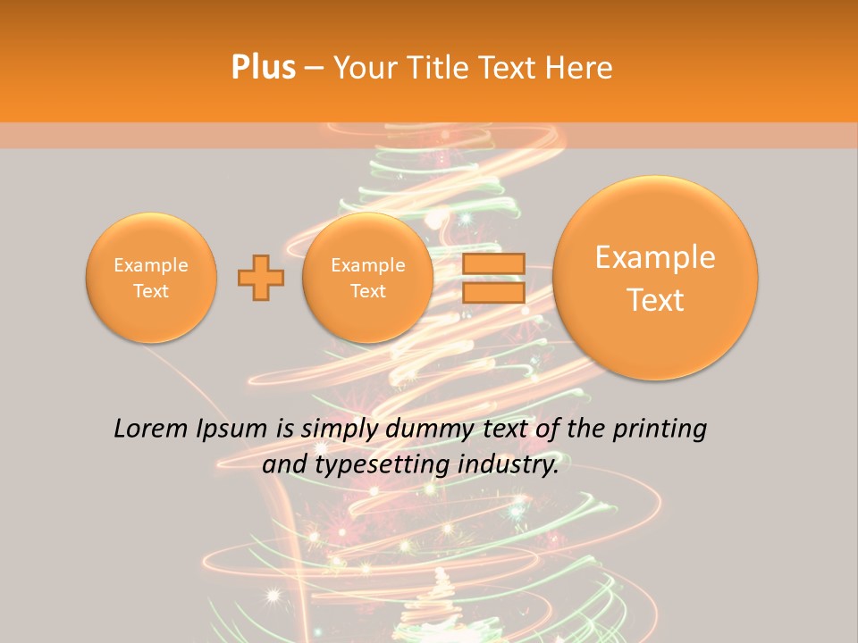 Christmas Design Sparkle PowerPoint Template