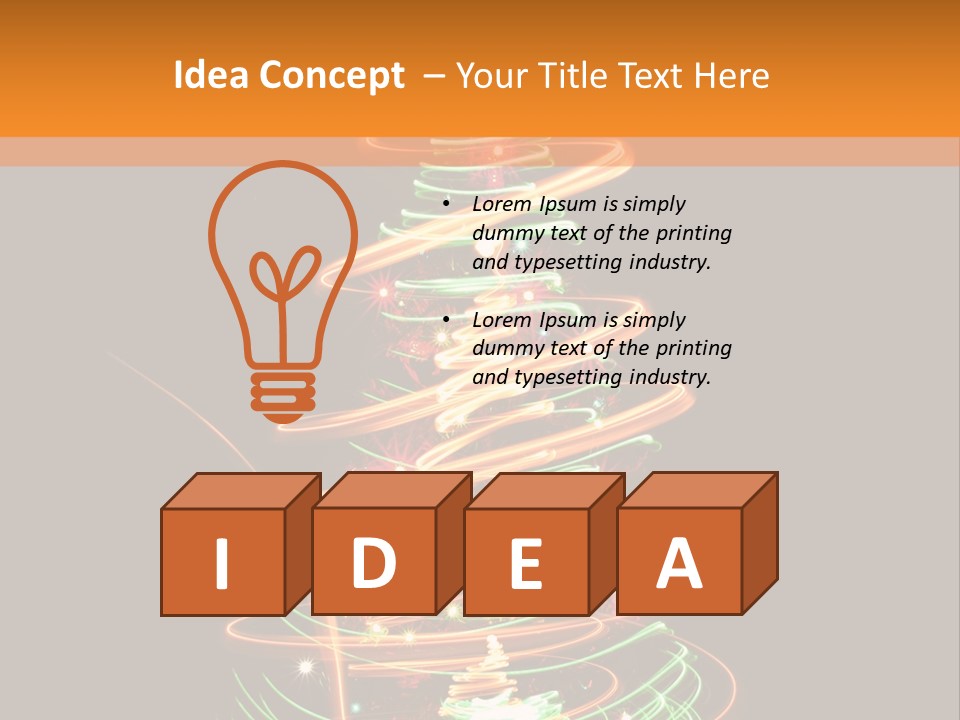 Christmas Design Sparkle PowerPoint Template