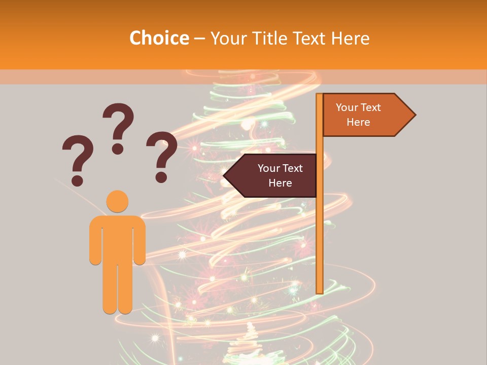 Christmas Design Sparkle PowerPoint Template