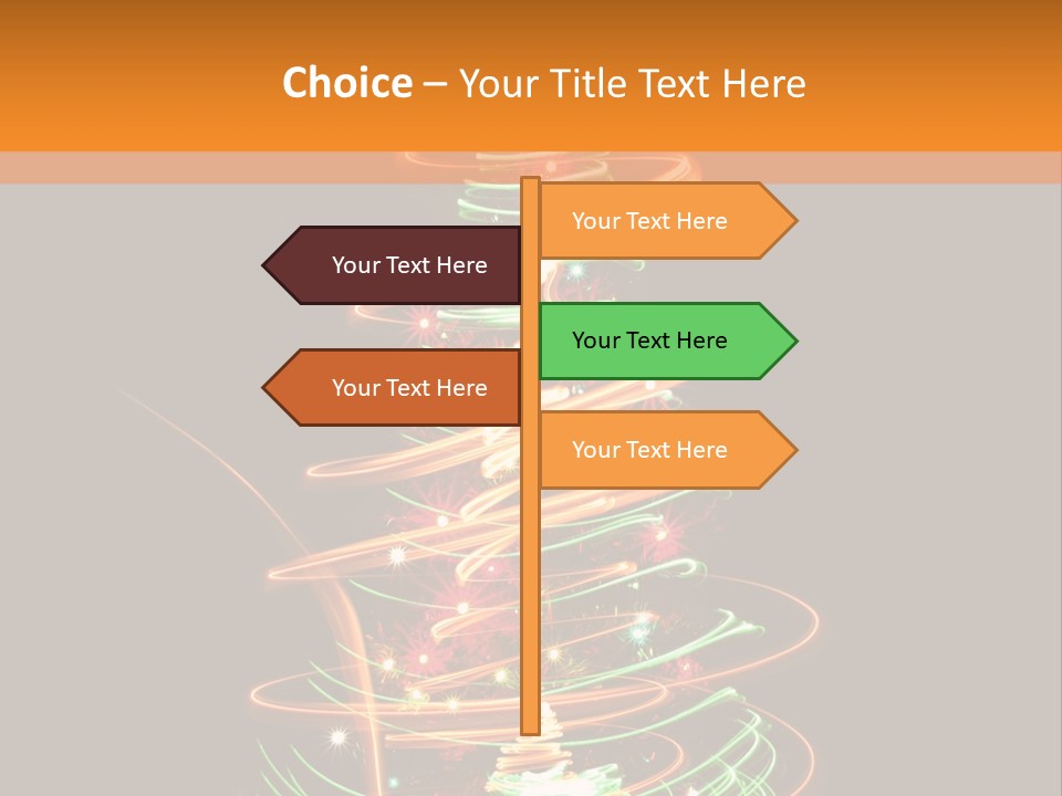 Christmas Design Sparkle PowerPoint Template
