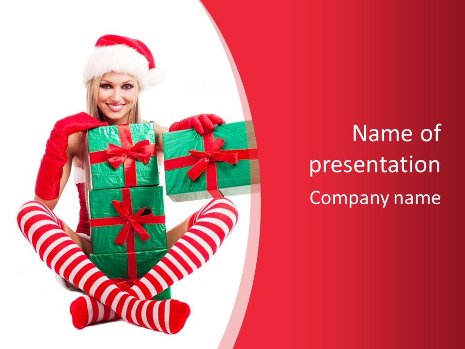 Many White Joy PowerPoint Template