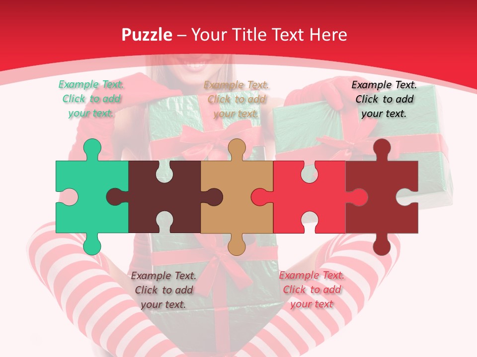 Many White Joy PowerPoint Template