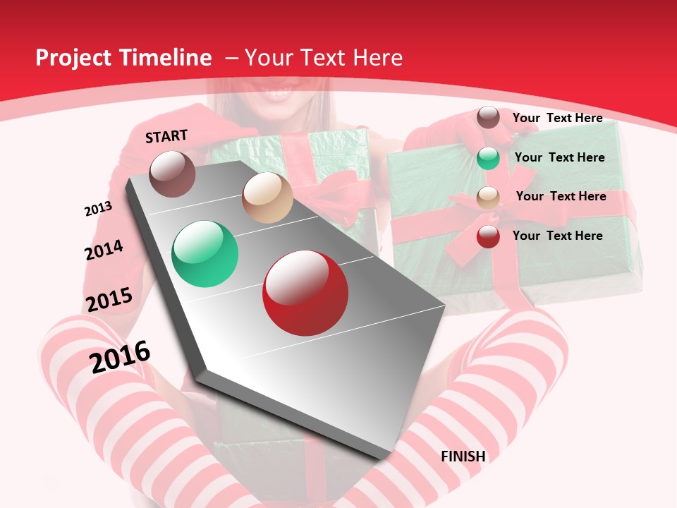 Many White Joy PowerPoint Template