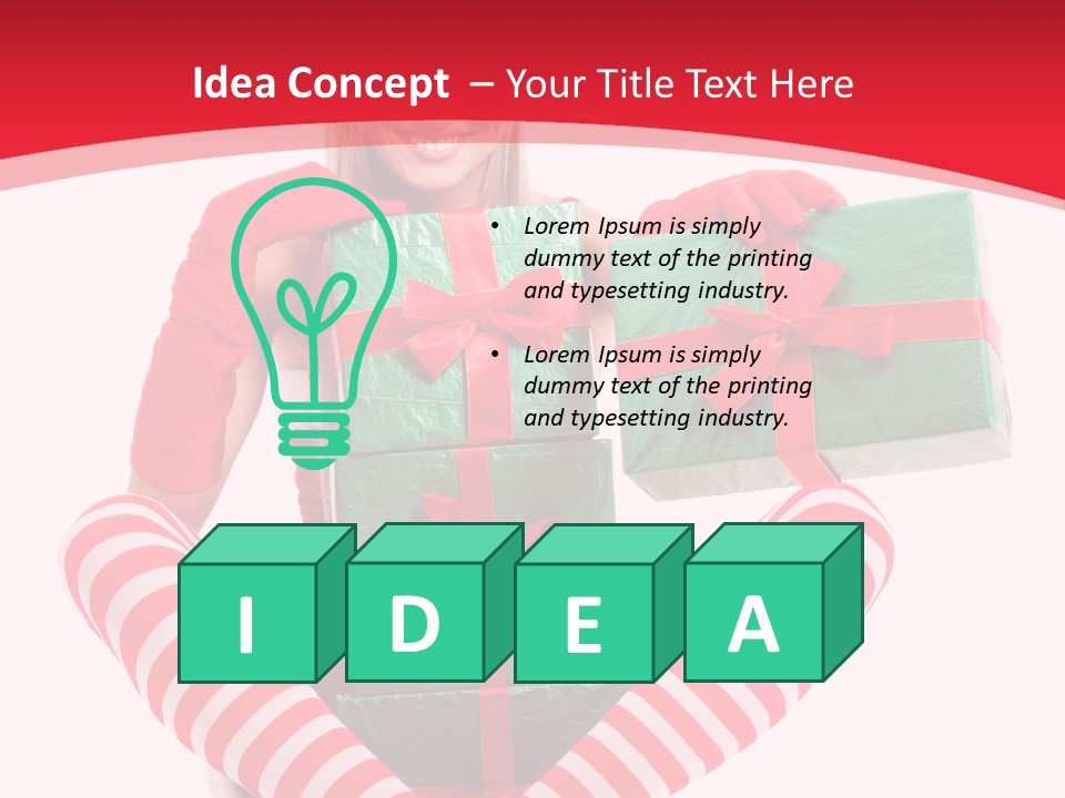 Many White Joy PowerPoint Template