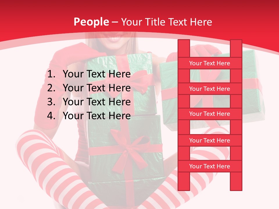 Many White Joy PowerPoint Template