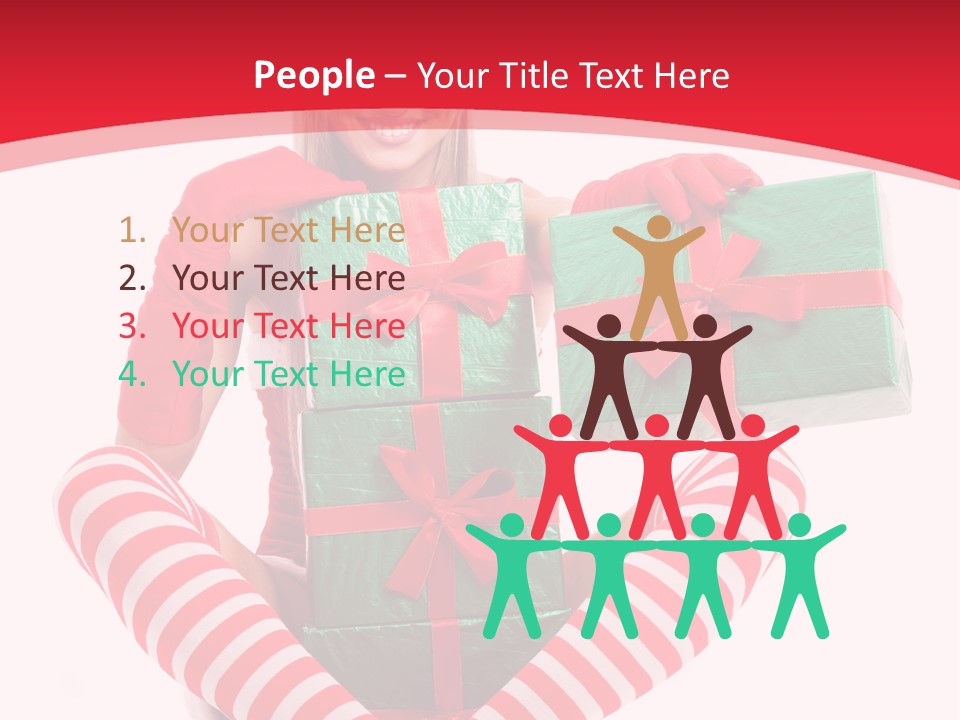 Many White Joy PowerPoint Template