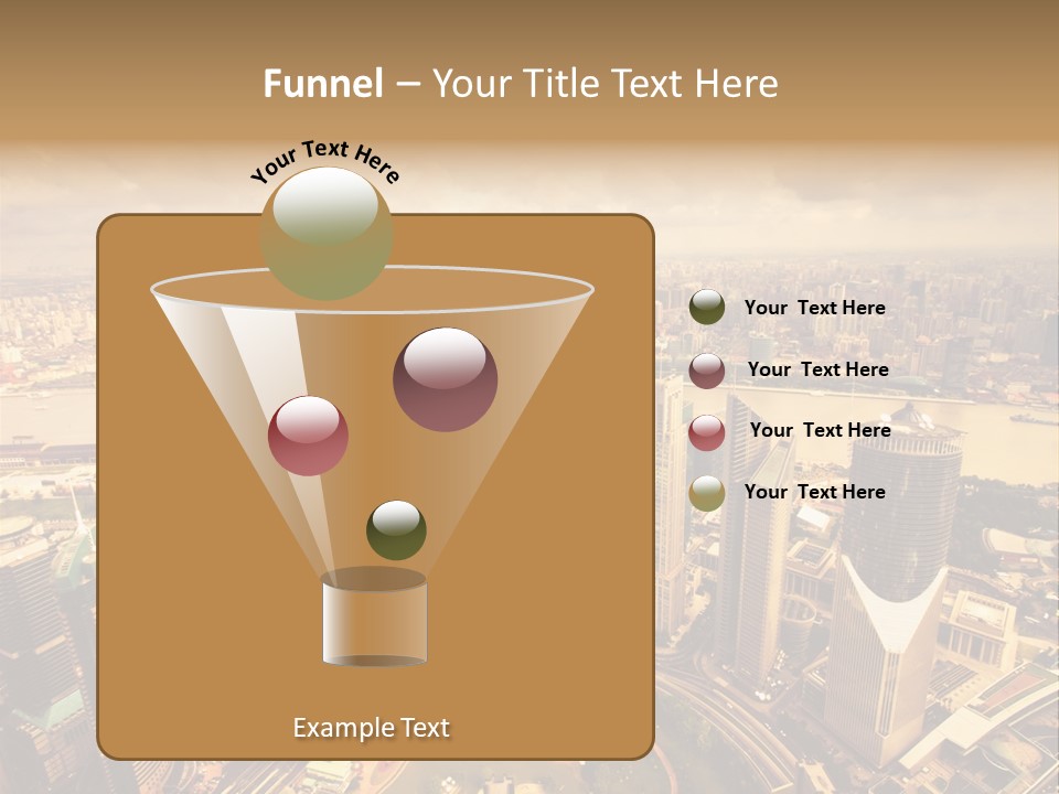 Skyscraper Highway Blue PowerPoint Template