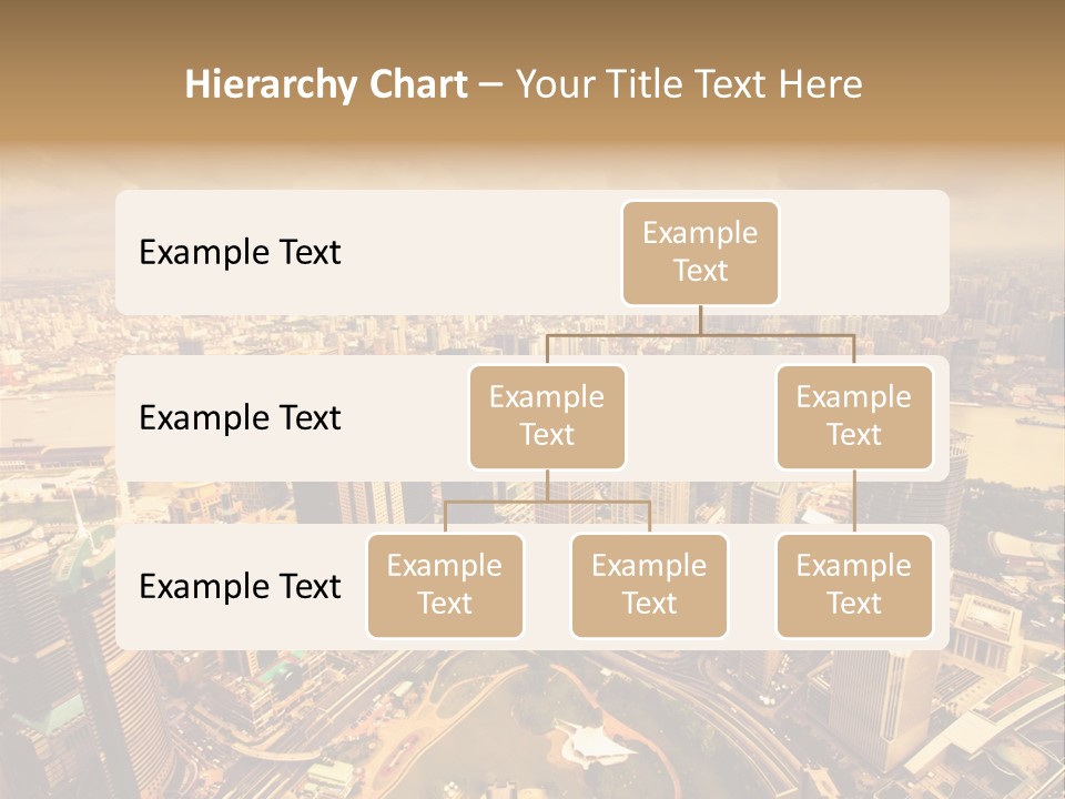 Skyscraper Highway Blue PowerPoint Template