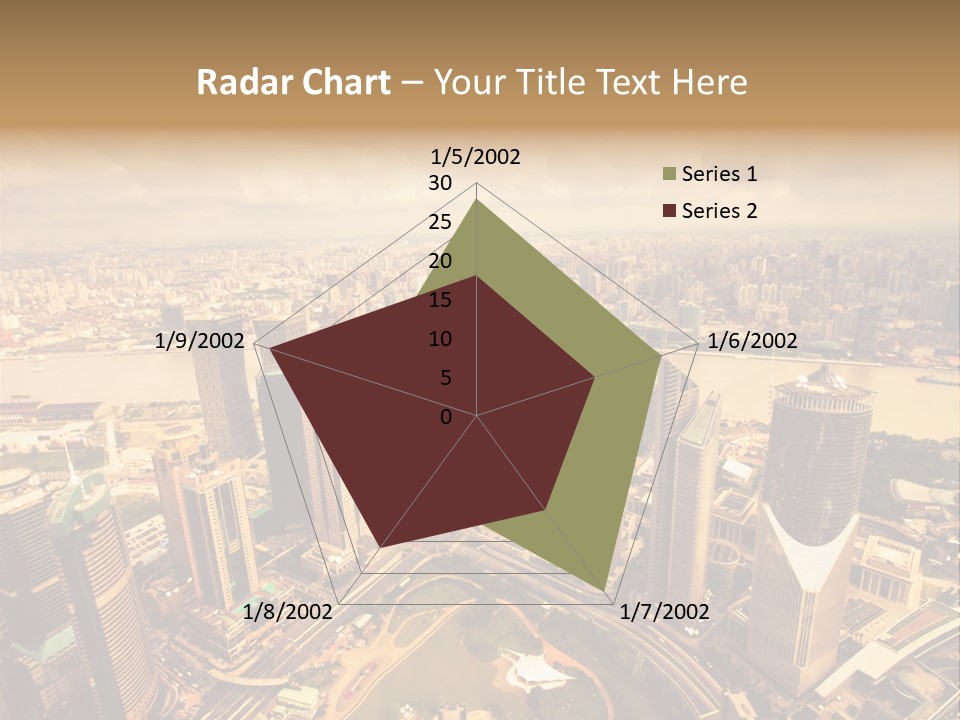 Skyscraper Highway Blue PowerPoint Template