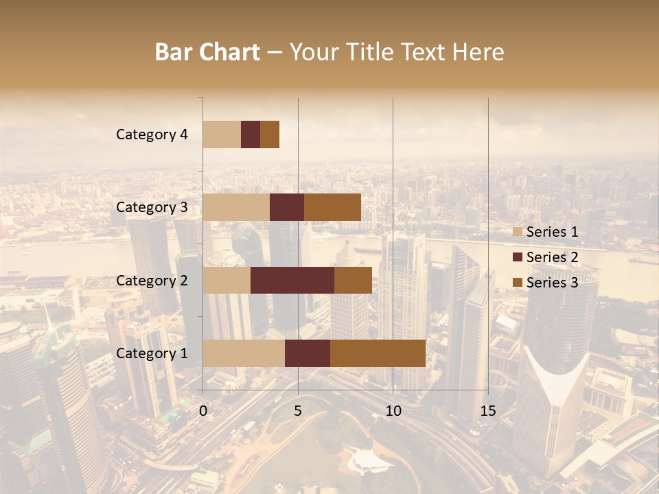 Skyscraper Highway Blue PowerPoint Template