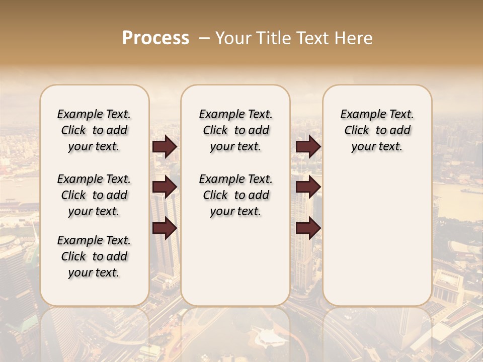 Skyscraper Highway Blue PowerPoint Template
