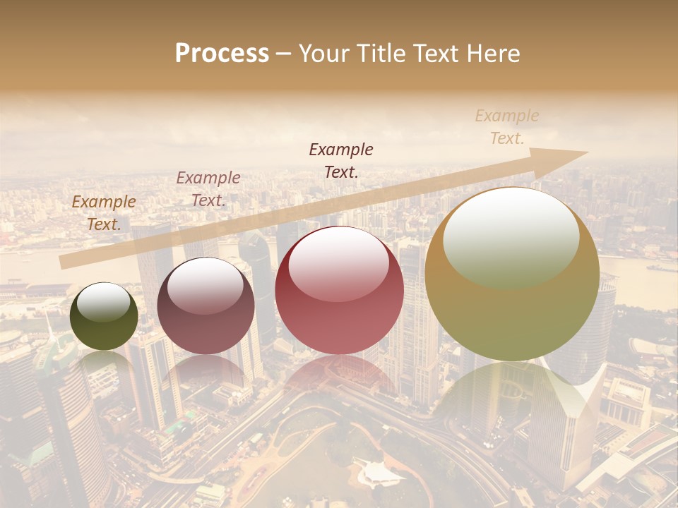 Skyscraper Highway Blue PowerPoint Template