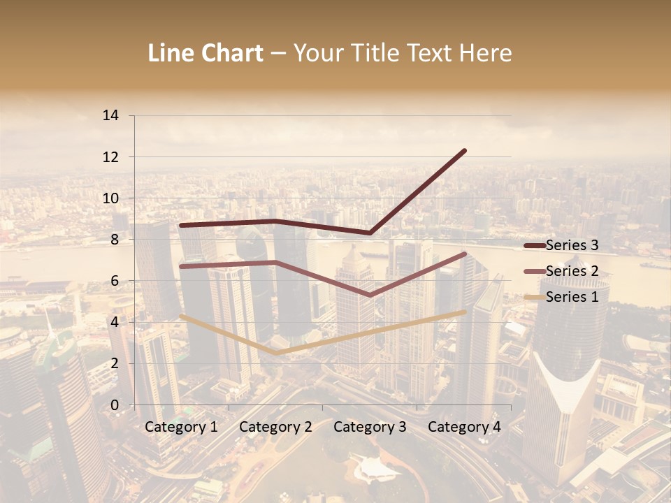 Skyscraper Highway Blue PowerPoint Template