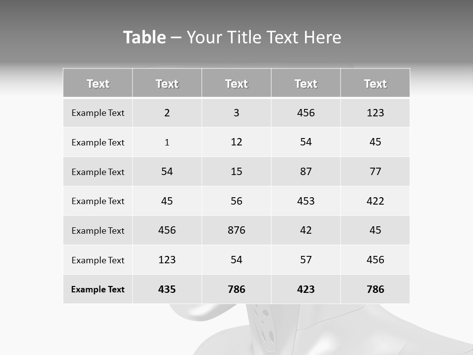 Woman Cy Ber Robotics PowerPoint Template
