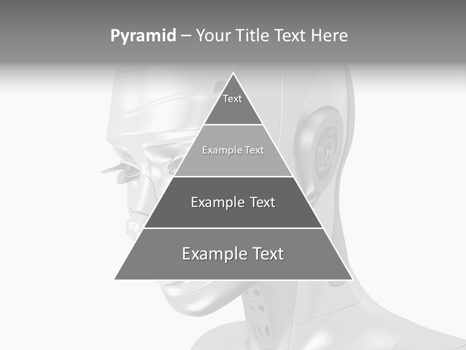 Woman Cy Ber Robotics PowerPoint Template