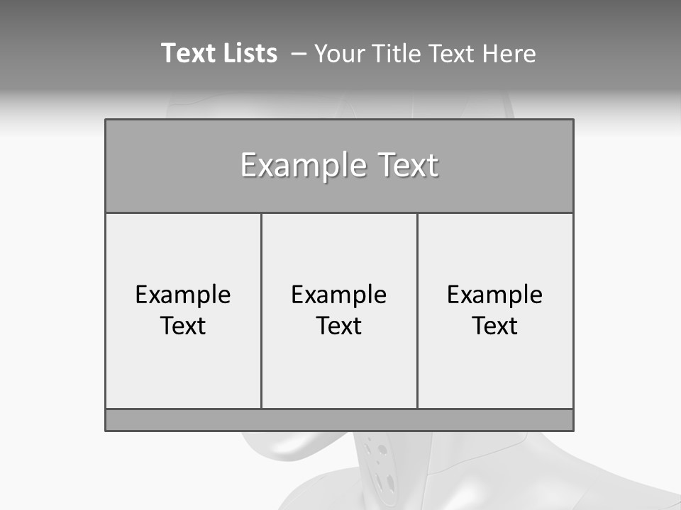Woman Cy Ber Robotics PowerPoint Template
