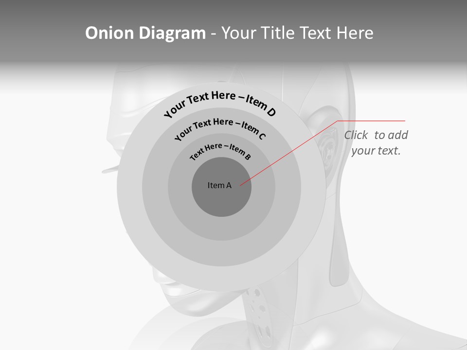 Woman Cy Ber Robotics PowerPoint Template
