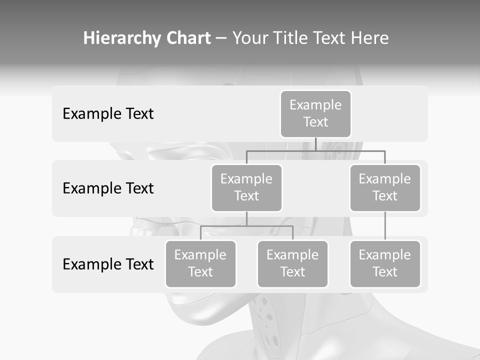 Woman Cy Ber Robotics PowerPoint Template