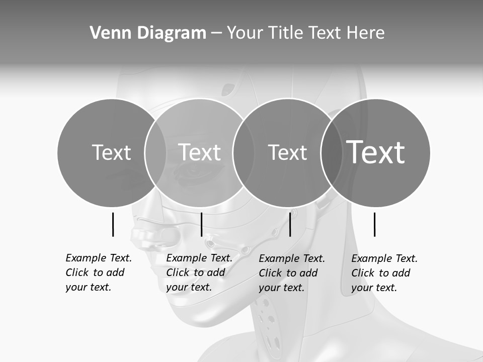 Woman Cy Ber Robotics PowerPoint Template
