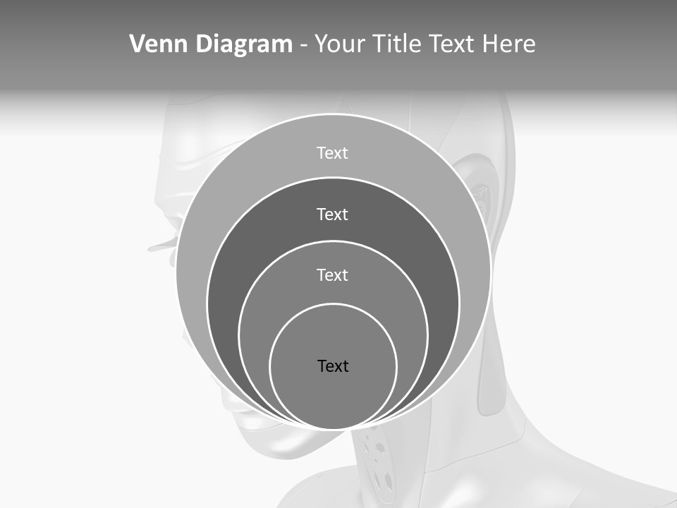 Woman Cy Ber Robotics PowerPoint Template