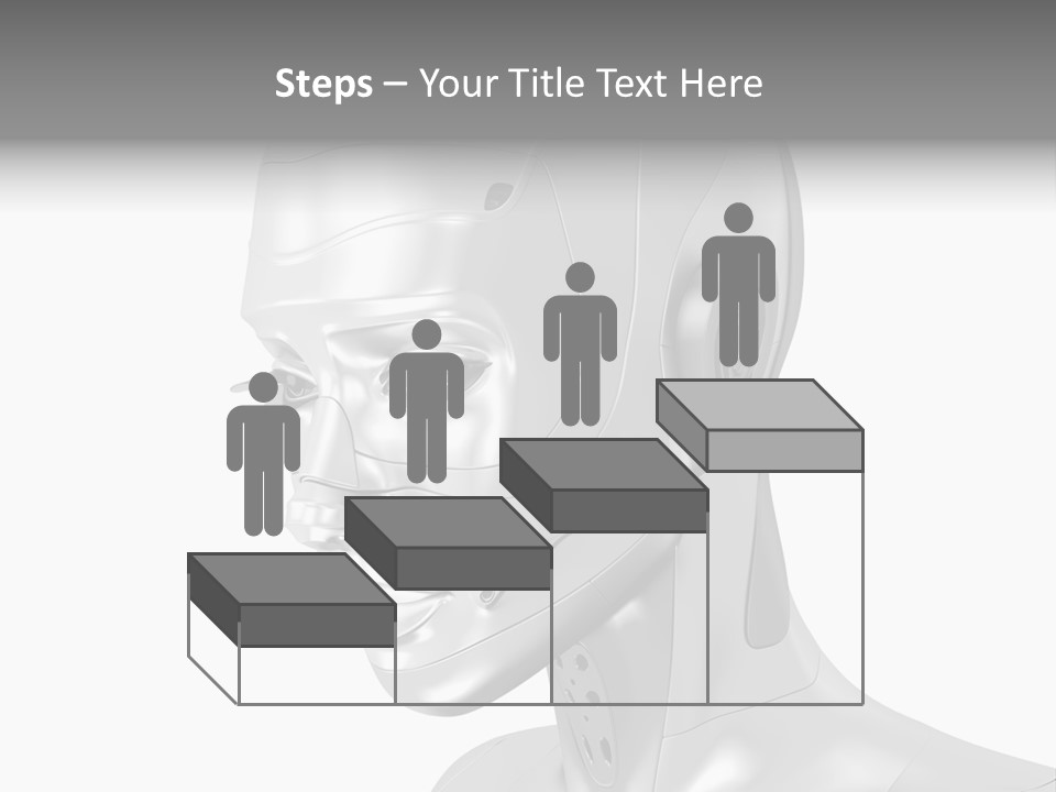 Woman Cy Ber Robotics PowerPoint Template