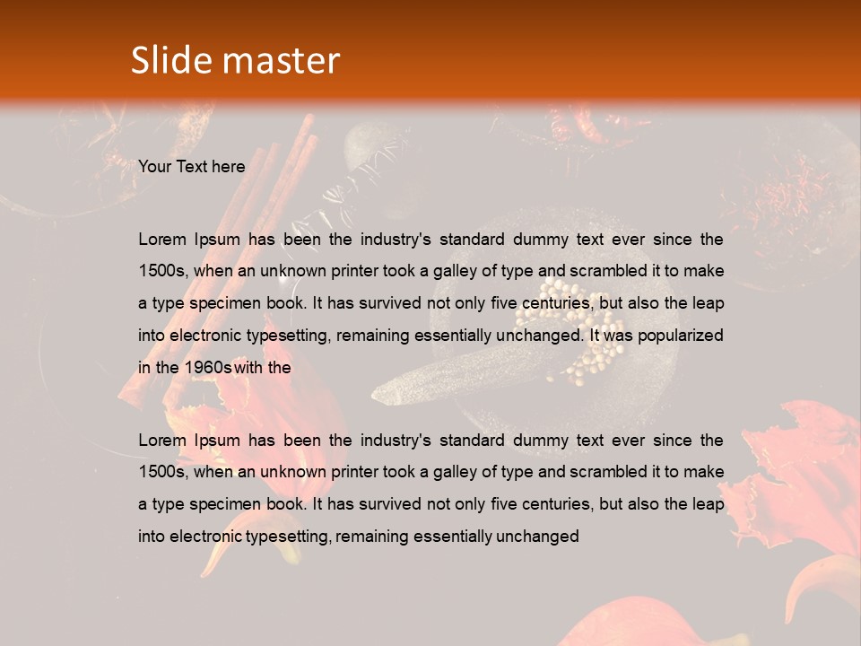 Flower Chilli Asia PowerPoint Template