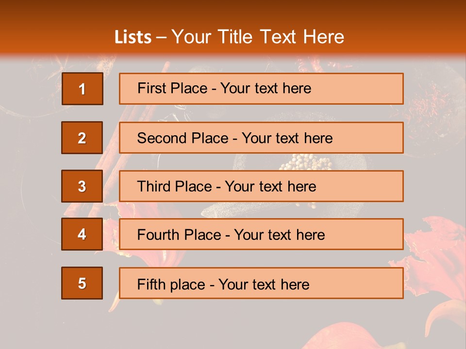 Flower Chilli Asia PowerPoint Template
