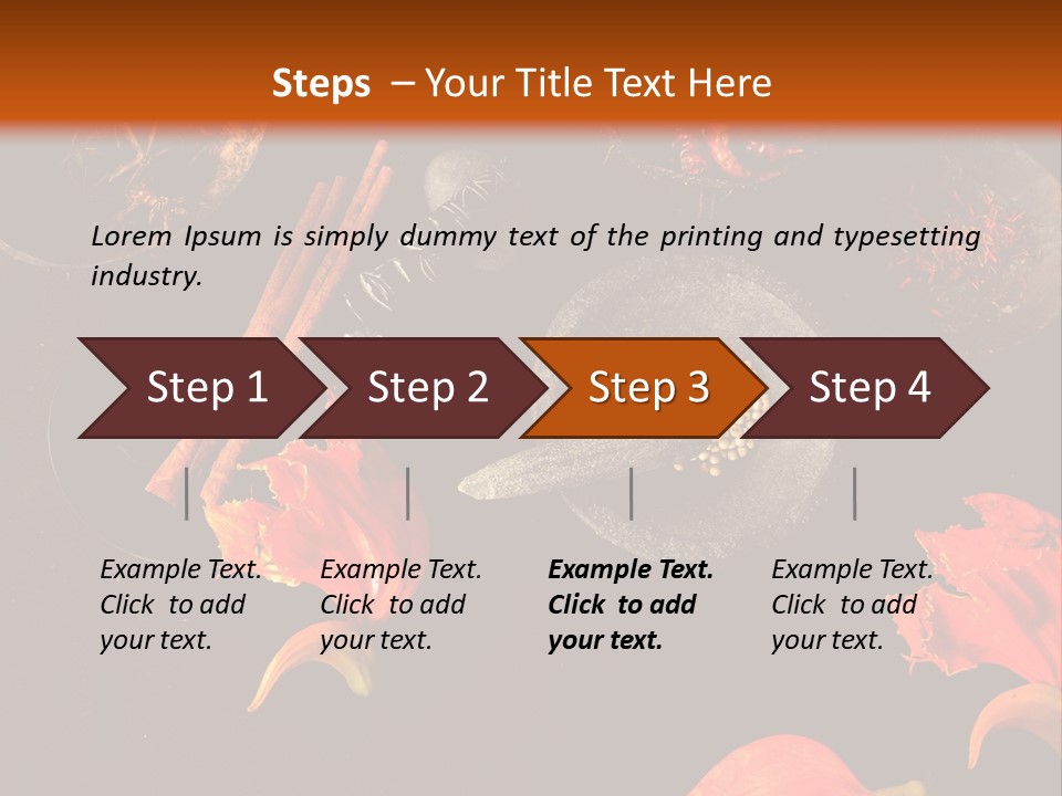 Flower Chilli Asia PowerPoint Template