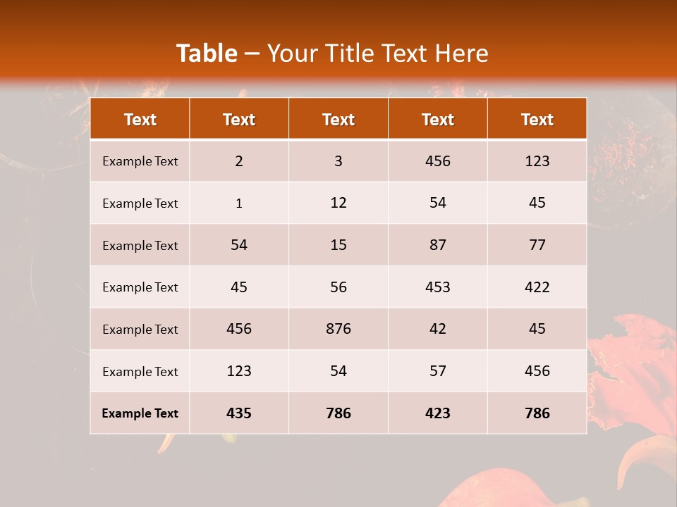 Flower Chilli Asia PowerPoint Template