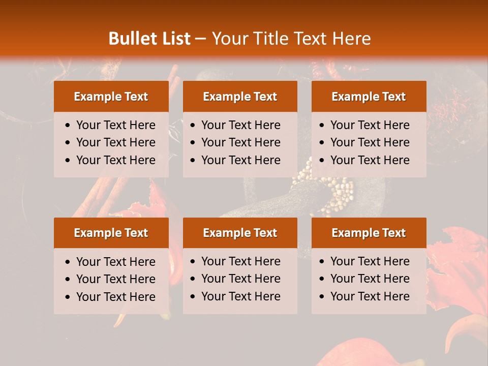 Flower Chilli Asia PowerPoint Template