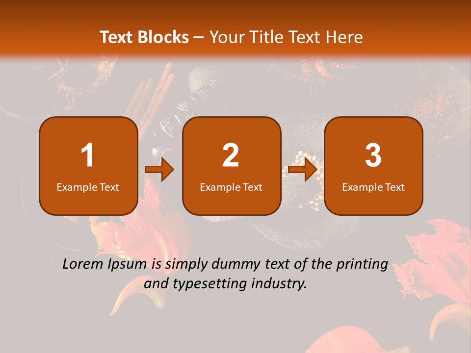 Flower Chilli Asia PowerPoint Template