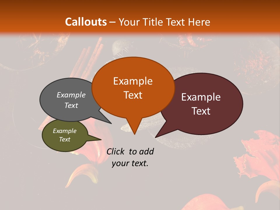 Flower Chilli Asia PowerPoint Template