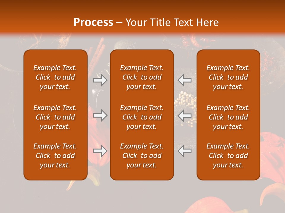 Flower Chilli Asia PowerPoint Template
