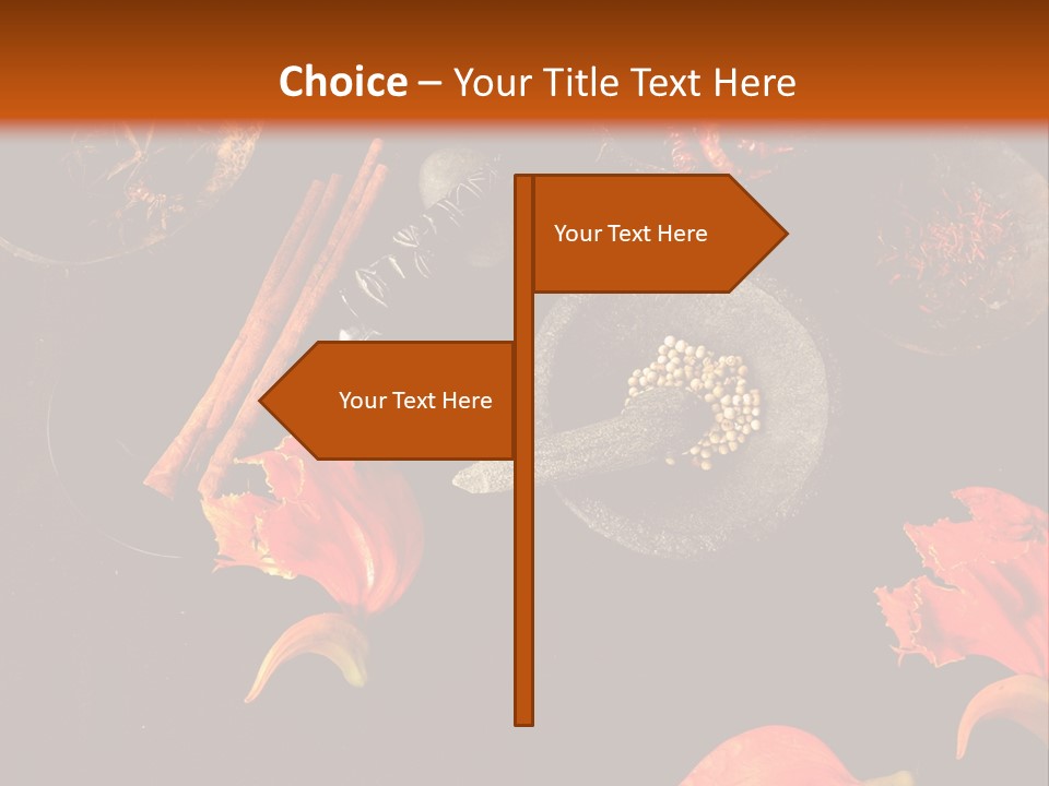 Flower Chilli Asia PowerPoint Template