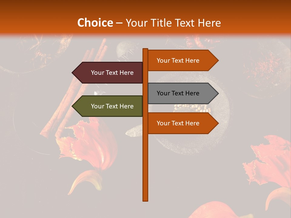 Flower Chilli Asia PowerPoint Template