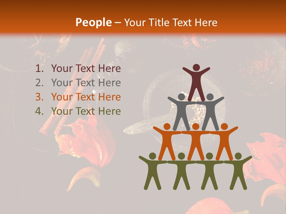 Flower Chilli Asia PowerPoint Template