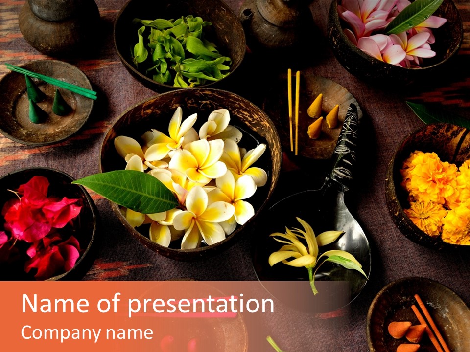 Incense Asian Religion PowerPoint Template