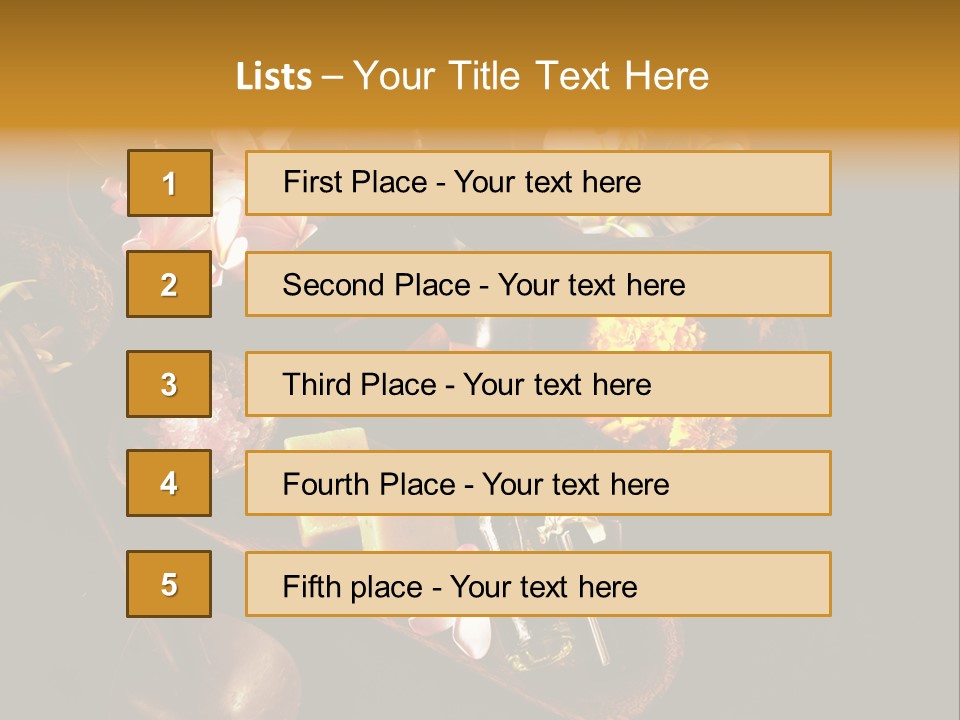 Fragrance Essential Oil Bali PowerPoint Template