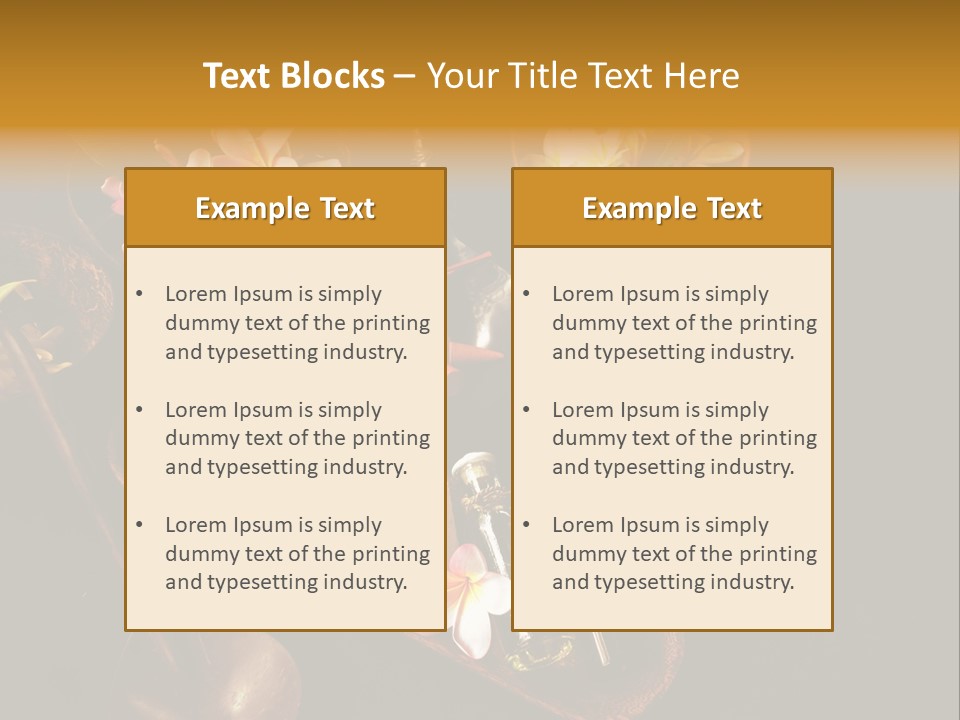 Fragrance Essential Oil Bali PowerPoint Template