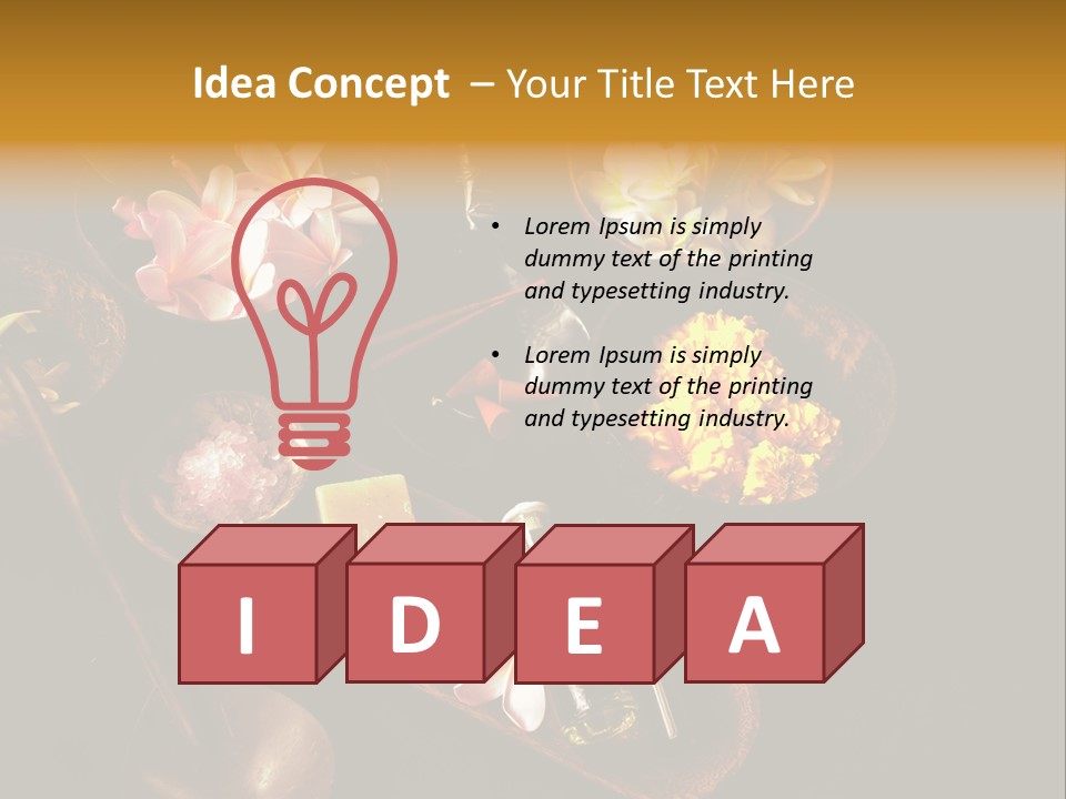 Fragrance Essential Oil Bali PowerPoint Template